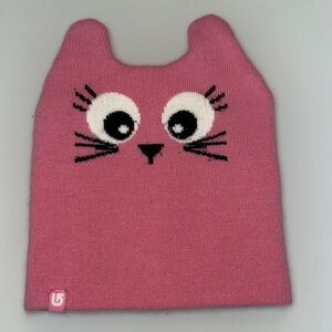 Burton Pink Cat Knit Beanie for Kids